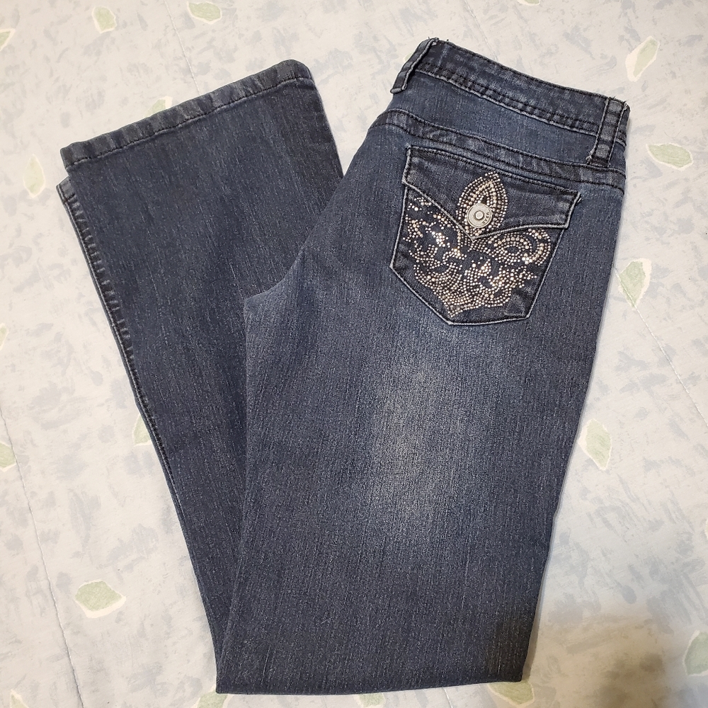 V Cristina boot cut blue jeans